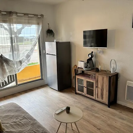 Lägenhet T2 cosy avec terrasse et parking en RDC 50m mer Barcares village *