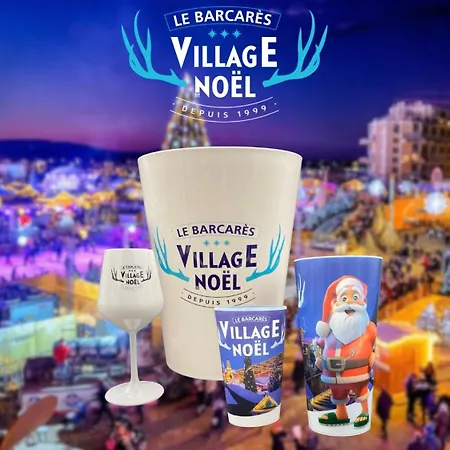 T2 cosy avec terrasse et parking en RDC 50m mer Barcares village Lägenhet *